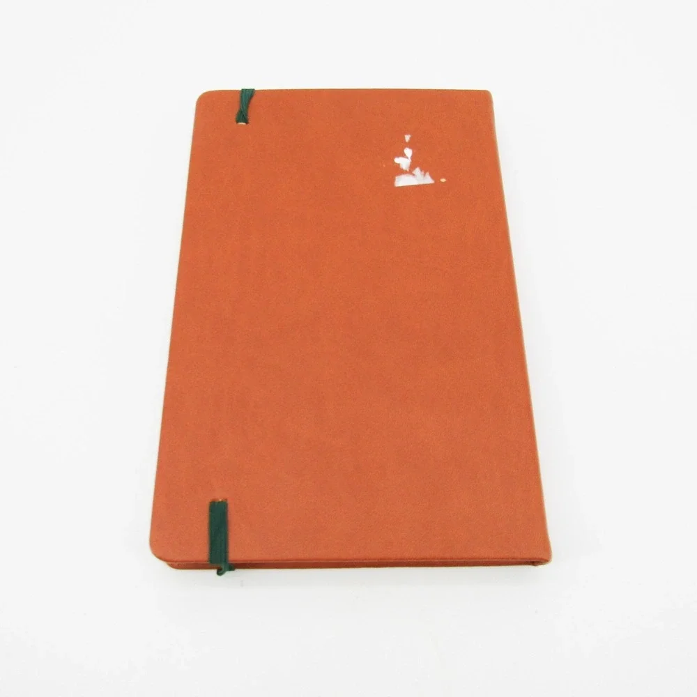 NEW Monk Manual Medium Daily/Monthly Planner Tan Hardcover, Green Ribbon